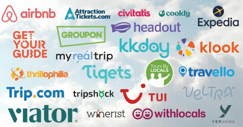 logoso for various online travel agencies