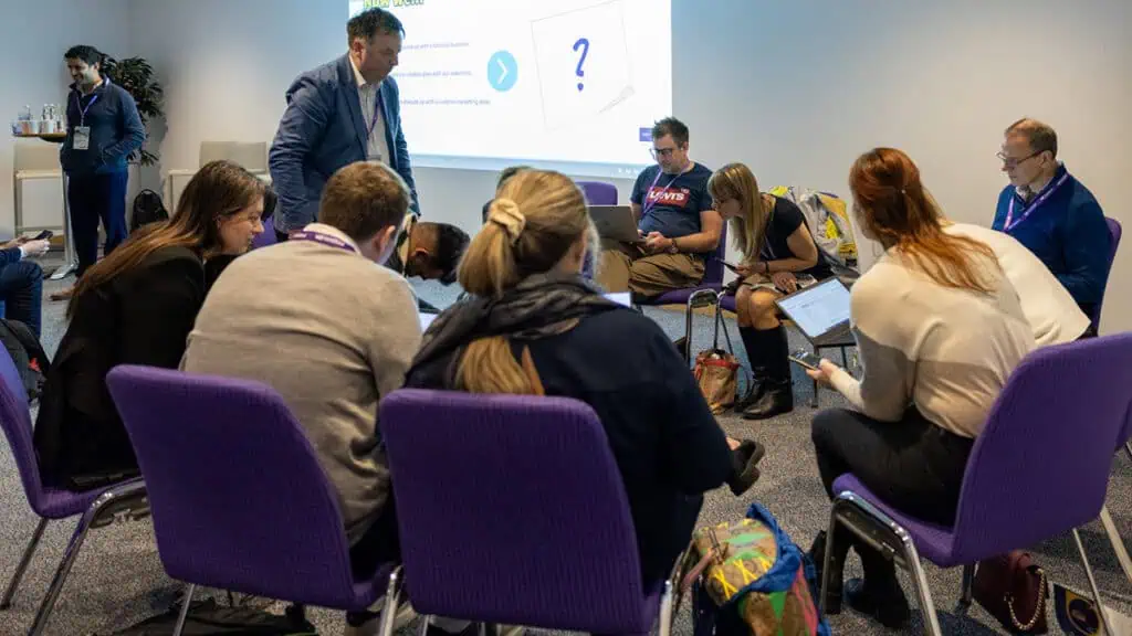 Operators try out different AI tools during an extended workshop session at Arival | Activate Edinburgh