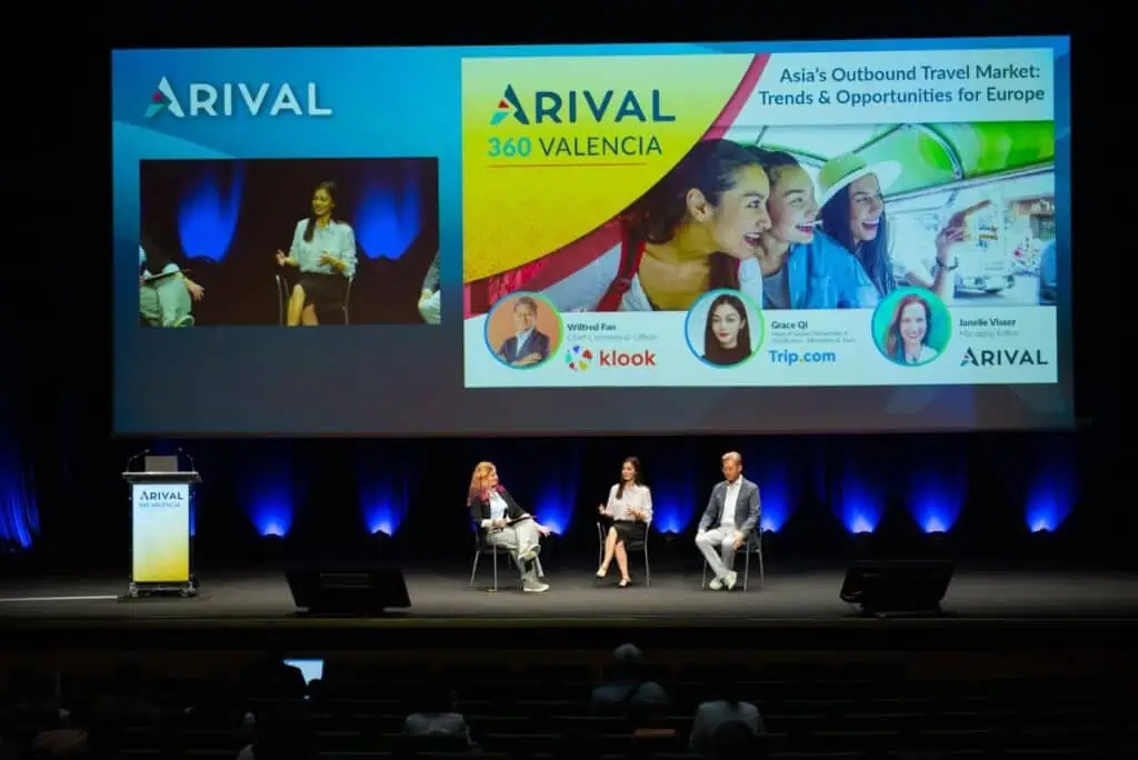 The Trip.com and Klook presentations were followed by a panel discussion exploring Asian outbound travelers in more depth.